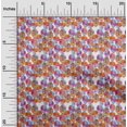 thumbnail image 2 of oneOone Polyester Spandex Tissu Orange Abstractions Matière de Robe Tissu Imprimé Tissu au Mètre 56 Pouces de Large, 2 of 5