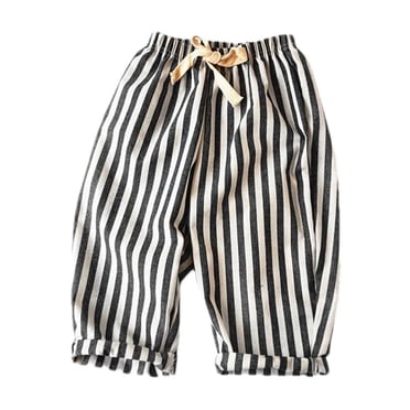 BLVB Classic Casual Pants for Baby Boys Girls Cotton Linen Elastics Waist Spring Summer Trousers Toddler Newborn Long Pants