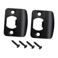 thumbnail image 1 of simhoa 2Pcs Door Strike Plates Accessories D Shaped Professional for Interior Doors Round Corner, 1 of 8