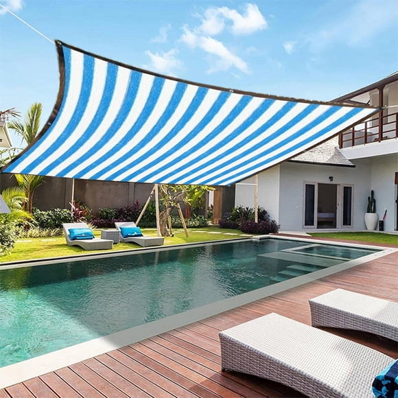 Dvkptbk Sun Shade Sail Canopy 9.8' x 9.8' Rectangle, Outdoor Sunny Shade Cloth, Garden Sun Shade Netting Shade Canopy for Pergola, Greenhouse, Plants Growing, Chicken Coop