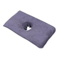 thumbnail image 4 of Tachiuwa Serviette de Table de Massage Coussin pour Visage avec Trou Lavable Réutilisable Protecteur Peau Gris, 4 of 9