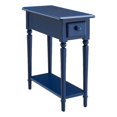 thumbnail image 1 of Bowery Hill Traditional Coastal Narrow Side Table with Drawer-Navy Blue, 1 of 5
