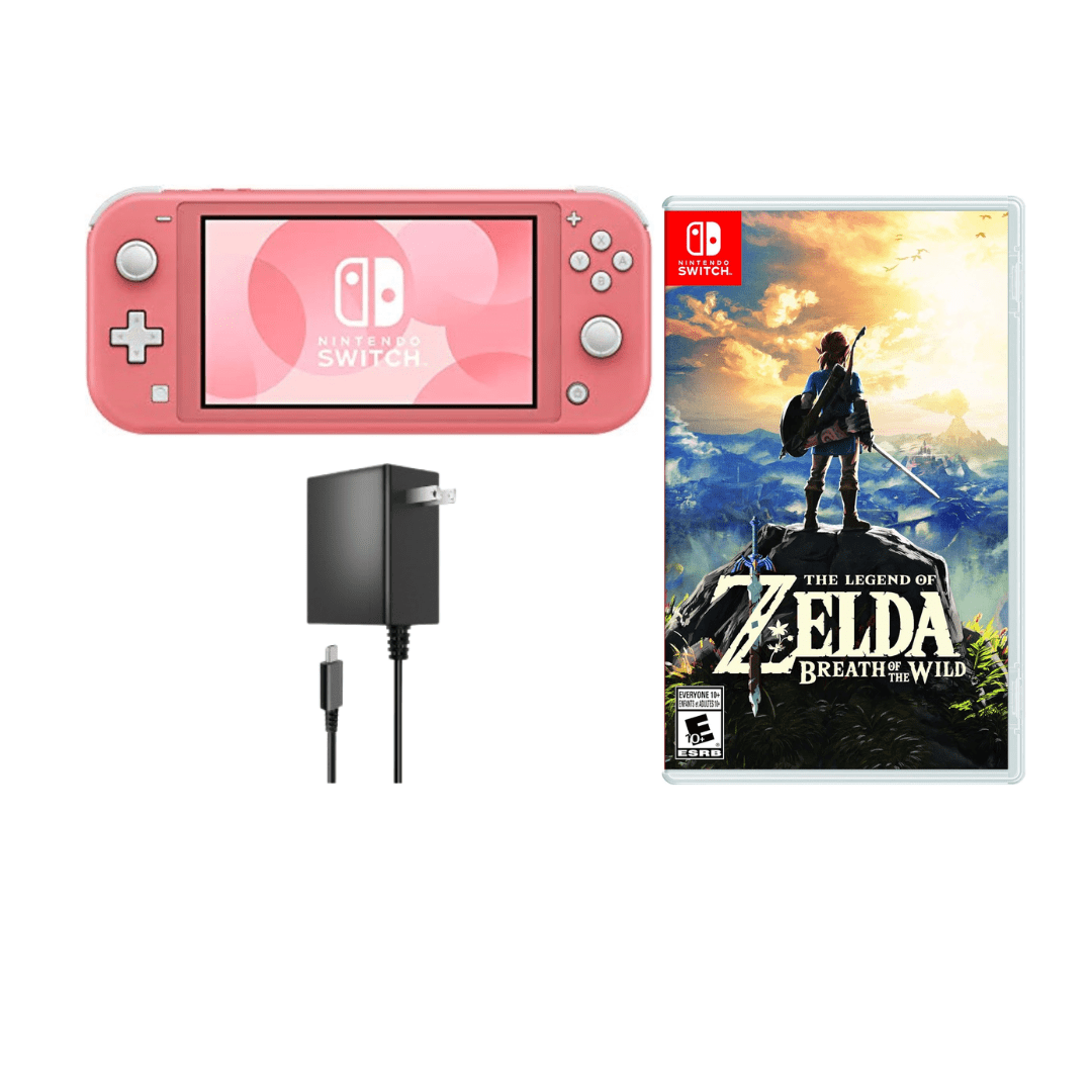 Nintendo Switch Lite Handheld Console Turquoise Refurbished Bundle
