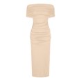 thumbnail image 4 of QIPOPIQ Robes de Cocktail pour Femmes, Manches Courtes, Tendance Sexy, Dos Nu, Robe d'Été pour Club et Sortie Nocturne, Robe Longue de Soirée 2023 Offres, 4 of 6