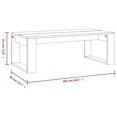 thumbnail image 4 of vidaXL Coffee Table Brown Oak 102x50x35 cm Engineered Wood, 4 of 5