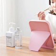 thumbnail image 3 of Desktop Makeup Mirror,Foldable Makeup Mirror Simple Portable Princess Mirror Square Mirror Makeup Mirror Small Mirror with Stand for Women, 3 of 5