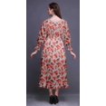 thumbnail image 4 of Bimba Robe de Plage Longue Maxi d'Été Bohème Gitane à Imprimé Floral pour Femmes, Smockée - Très Petit, 4 of 5