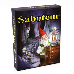 Dies et jeu de cartes-Wazabi, GFWA & AMSABO - Jeu de cartes - Saboteur Noir (version anglaise)