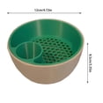 thumbnail image 2 of Ensemble de Bols Pistache pour Vaisselle avec Support de Rangement et Grand Plat Double Bol de Service pour Collations avec Compartiment Séparé pour Déchets Alimentaires pour Edamame Cerises Maïs Soufflé et Fruits, 2 of 6
