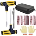 thumbnail image 1 of Kit de Réparation de Crevaison de Pneu Tubeless Outil de Bouchon de Pneu Auto avec 15 Bandes de Caoutchouc, 1 of 8