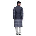 thumbnail image 3 of Atasi Indian Kurta Pyjama Jacket Set For Men Printed Classic Casual Clothing, 3 of 5