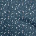 thumbnail image 1 of oneOone Coton Sarcelle Bleu Tissu Floral Robe Tissu Tissu Imprimé par la Cour 56 Pouces de Large, 1 of 4