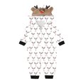 thumbnail image 1 of Kid Kids Matching Romper Print Long Sleeve Jumpsuit for Family Holiday Wear,Matching Pajamas, 1 of 6