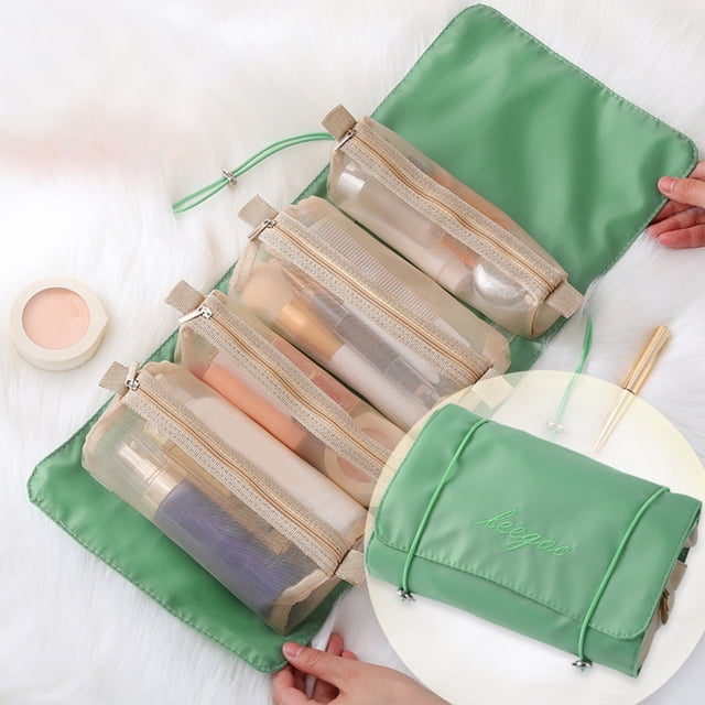 Chmadoxn Four In Makeup Bag, Travel Bag, Not Including Cosmetics, Makeup Cosmetic Bag Travel Organizer For Accessories, Shampoo, Full Sized Container, Toiletries Makeup packages
