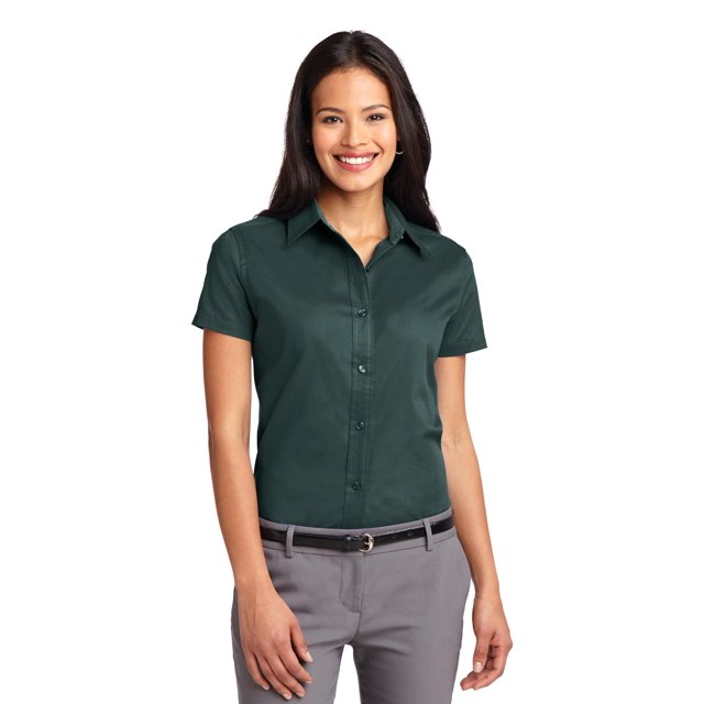 Port Authority Chemise à Manches Courtes pour Femmes Entretien Facile L508