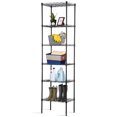 thumbnail image 1 of NiamVelo Black Adjustable 6-Tier Wire Metal Shelving Unit, 1 of 9