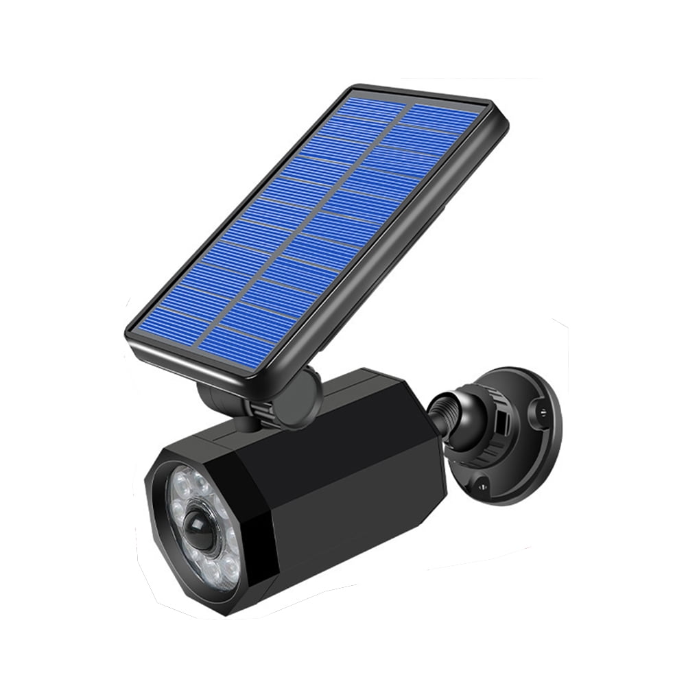 Solar-Powered Simulation Camera for Enhanced Security Outdoor Waterproof Human Body Sensor LED Wall Light