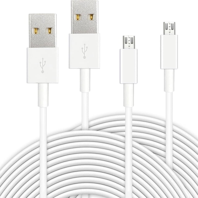EIGTHTAIL Câble d'Extension d'Alimentation 16,4 Pi 5 m pour USB vers Micro USB, Recharge d'Extension et Cordon de Synchronisation de Données