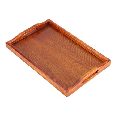 Serving Tray,Large Wood Serving tea Serving Tray With Handle Wood Servingtea Tray Exceptional Craftsmanship