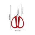 thumbnail image 1 of Stainless Steel Office Home Craft Scissors 6 Inch Sharp Precision Blades Comfort Grip Handles Fabric Paper Thread Cutting DIY Crafting Sewing Multipurpose Tool, 1 of 5