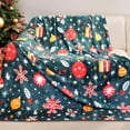 thumbnail image 1 of Gogreen Cozy Christmas Blanket - 300 GSM Flannel Queen Size for Home Decoration - Ultra Soft (Christmas Lights, Queen - 90" x 90"), 1 of 7