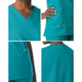 thumbnail image 3 of Landau Haut de Blouse Médicale pour Femmes : 4 Poches, Coupe Classique Décontractée, Col en V Durable 8219, 3 of 3