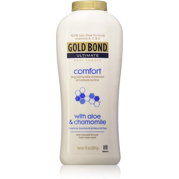 Gold Bond Ultimate Comfort Body Powder Aloe, White Fresh, 10 Ounce