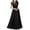 Black, variant on Pisexur Women's Vintage Floral Lace Dress Evening Formal Dress Half High Collar Chiffon Stitching Evening Party Maxi Dress Formal Bridesmaid Dress for Prom Wedding Christmas Party