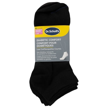 Dr. Scholl's Women's Diabetes & Circulatory Low Cut Socks 4 Pair.
