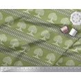 thumbnail image 2 of Soimoi Velvet Fabric Arrow & Tree Block Print Fabric by The Yard 58 Inch Wide, 2 of 2