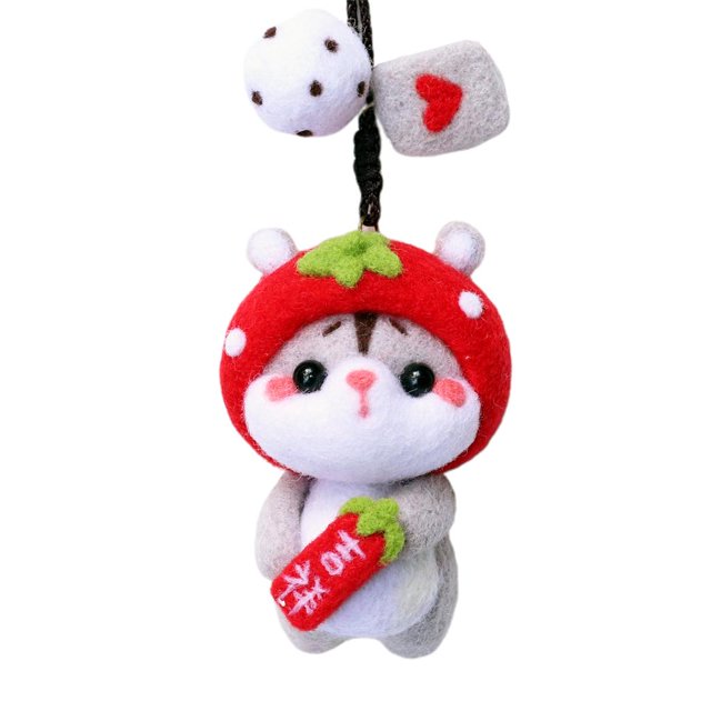 GUOOL Lovely Animal Needle ing Starter with Wool, ing Foam Mat, Needles, Chick Hamster