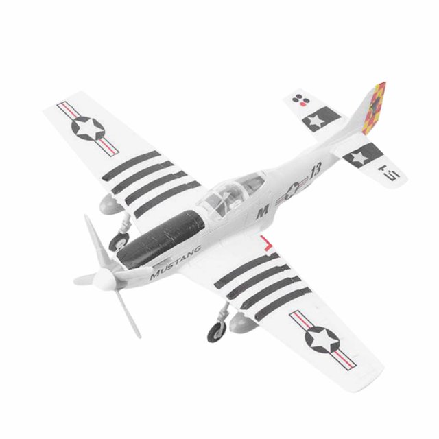 Milaget 1:48 Scale WWII Fighter Aircraft Model 4D Assembly Plane Model Kit for Adult and White