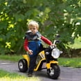 thumbnail image 2 of Aosom 6V Kids Electric Motorcycle, Battery Powered Ride-On Dirt Bike Yellow, 2 of 9