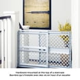 thumbnail image 3 of North States Pressure or Hardware-Mount Plastic Supergate Classic Baby or Pet Gate - Light Grey, 3 of 9