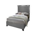 thumbnail image 1 of Aerys Queen Platform Bed with LED Lights, Grey Velvet, 1 of 3