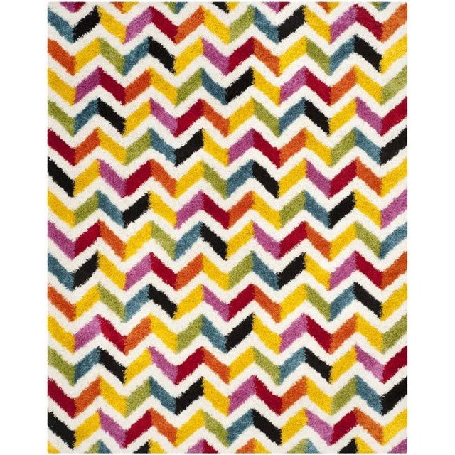 Safavieh Safavieh Kids Shag Ivory Shag Rug - 8'6" x 12'