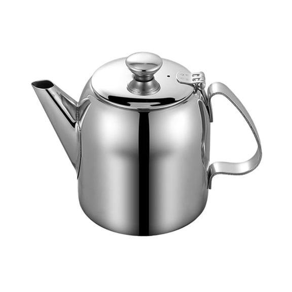 Théière en Acier Inoxydable à Bec Court pour le Service du Café et du Thé dans les Cuisines Commerciales et Domestiques