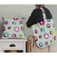 thumbnail image 5 of Soimoi Green Modal Satin Fabric Donuts Food Print Fabric by Yard 42 Inch Wide, 5 of 5