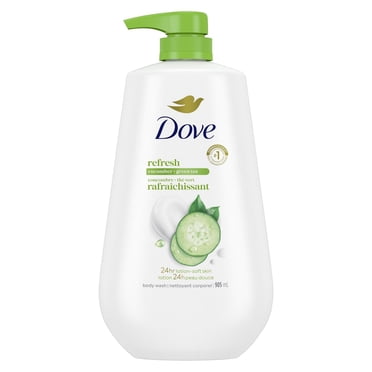 Dove Nettoyant Corporel Concombre + Thé Vert Rafraîchissant Hydratant, 905 ml