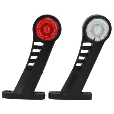 Truck Side Marker Lamp Truck Side Marker Light Trailer Taillight Truck Taillight 2PCS Dual Color 28LED Truck Side Marker Lamp 24V Warning Light Car Trailer Taillight