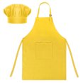 thumbnail image 1 of TOPTIE Cotton Canvas Kids Cooking Aprons and Chef Hat Set, 1 of 7