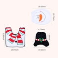 thumbnail image 2 of yeacher Festive Snowman Christmas Bathroom Set: Toilet Lid Cover, Tank Cover & U-Shaped Rug for Holiday Decor, 2 of 6