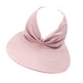 thumbnail image 3 of Chapeau pour Femmes Été Chapeau de Soleil Extérieur Filles Visière de Plage Casquette Dames Queue de Cheval Chapeau Ajustable Rouge, 3 of 10