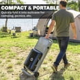 thumbnail image 4 of Outsunny Barbecue au Gaz Propane Portable avec Chariot Pliable, Roues, Noir, 4 of 10