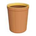 thumbnail image 2 of LSLJS Plain Pressure Ring Trash Can Imitation Leather Bedroom and Bathroom Large Capacity Open Uncovered Kitchen Trash Can Commercial Office Wasteba, Home Accessories, 2 of 6