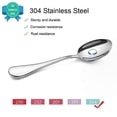 thumbnail image 4 of WHEANG 304 Spoons Coffee Spoon 18/10 Stainless Small Spoons For Dessert Tea Set Of 6, 4 of 7