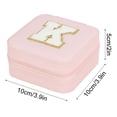 thumbnail image 3 of TopLLC Storage Bins 26 Letters Earring Jewelry Display Storage Box Case Organizer Flannel Tray Holder Gift Storage Bags, 3 of 3