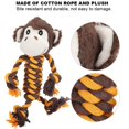 thumbnail image 4 of Plush Cotton Rope Dog Toy, Monkey  Pet Plush Toy, For Dogs, Monkey,Duck, 4 of 8