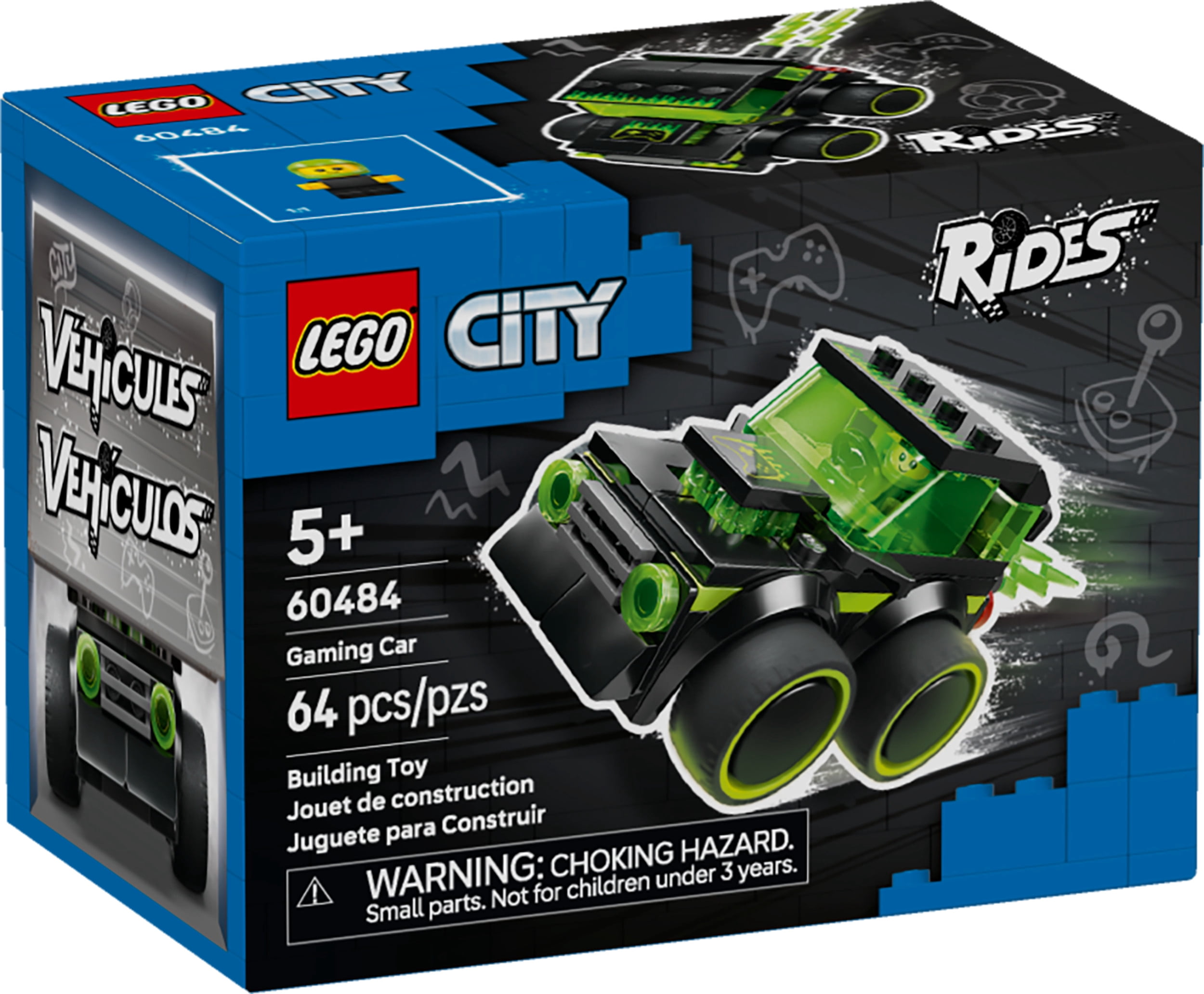 LEGO City Véhicules – La voiture de course de jeux vidéo – Ensemble de modèle de voiture – 60484