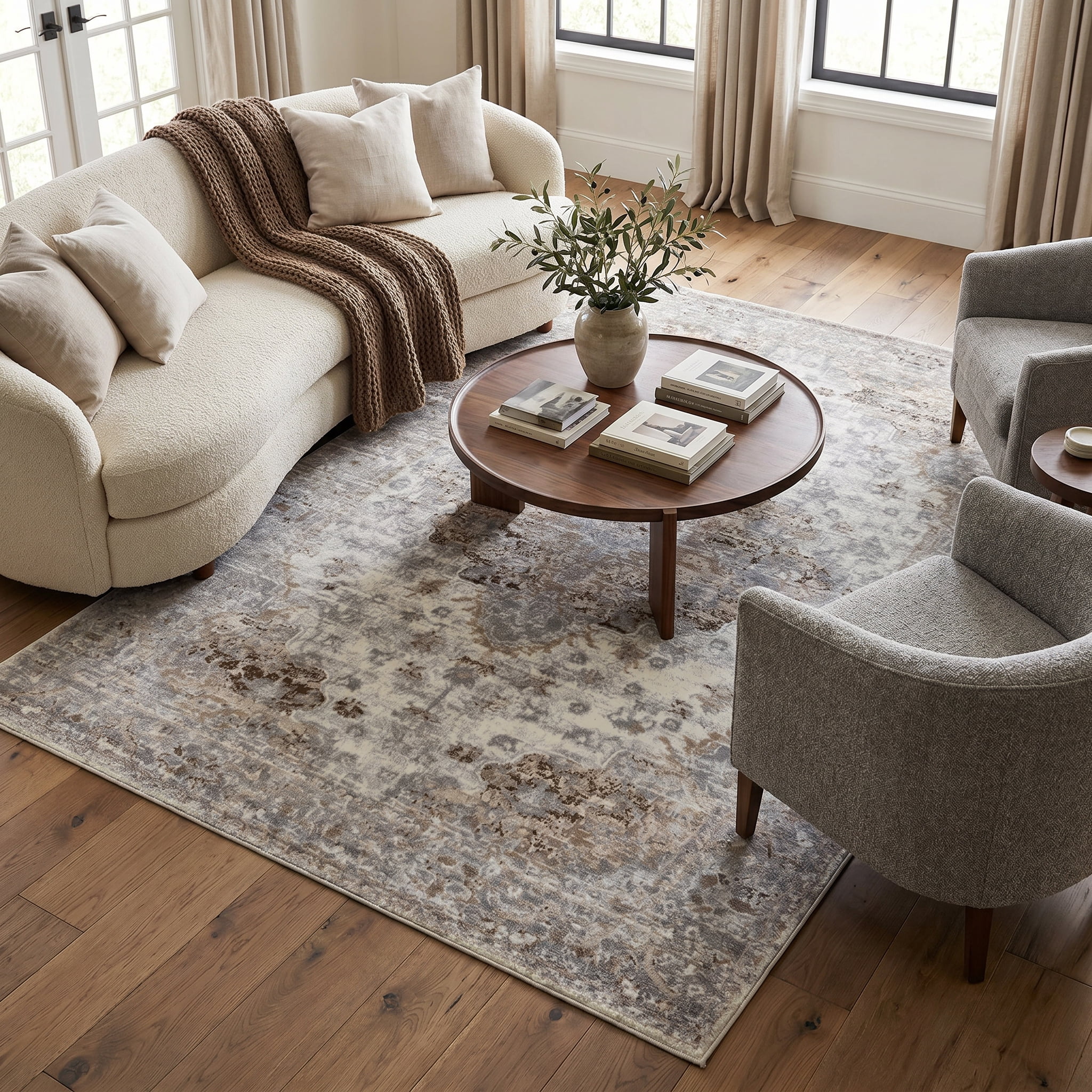 Rug Branch Collection Sakarya Tapis d'intérieur vieilli oriental